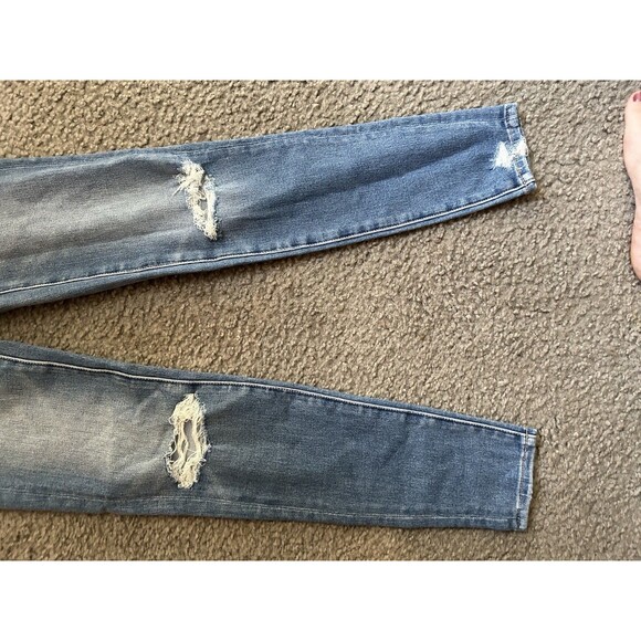 American Eagle Jeans Women’s 000 Short High Rise Jegging Distressed Denim - Picture 2 of 9
